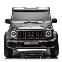 Voiture électrique pour enfants Mercedes G Wagon grise sous licence, 24V, 2 places, surdimensionnée, avec télécommande parentale, alimentée par batterie