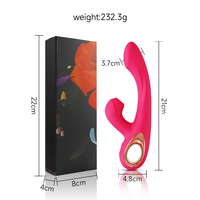 Vibrateur G-Spot Lapin 10 Modes de Vibration & 10 Modes de Succion en Silicone Résistant à l'Eau Rechargeable USB OEM ODM Logo Personnalisé