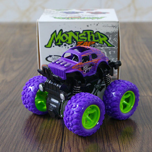 Coche de juguete todoterreno 4x4 para acrobacias, camión monstruo de juguete con retroceso, coche de juguete de fricción para niños, miniaturas de vehículos infantiles, regalos para fiestas - Product Image 3