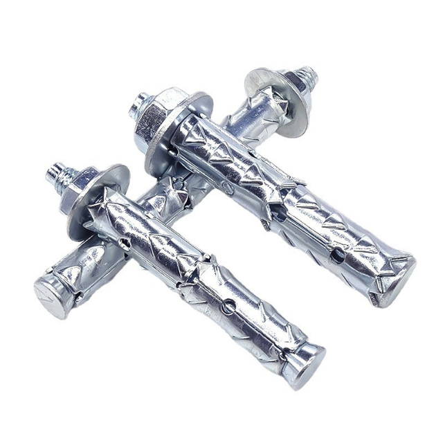 Expansion Anchor  Foam Block Anchor with Thorn Zinc Blue-white Carbon Steel Expansion Anchor to Hollow Brick