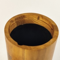 Boîte à vin cylindrique en bambou avec doublure en mousse, logo personnalisé, gravure au laser, impression artisanale pour l'emballage de bouteilles de whisky et cadeaux de luxe