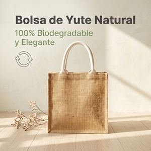 Bolsa de Yute Resistente de Gran Capacidad, Diseño Funcional para Transportar Artículos Pesados, Personalizable con Marca - Product Image 1