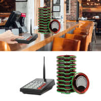 Système de Pager Sans Fil Étanche pour Restaurants et Cafés – Gestion de File d'Attente Vibrante Marque Ycall pour Food Courts