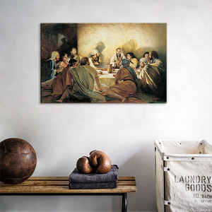 La meilleure vente de l'année, la Cène <span class=keywords><strong>peinture</strong></span> <span class=keywords><strong>sur</strong></span> toile style classique prend <span class=keywords><strong>en</strong></span> charge la taille personnalisée pour la vente au détail <span class=keywords><strong>en</strong></span> <span class=keywords><strong>ligne</strong></span> - Product Image 2