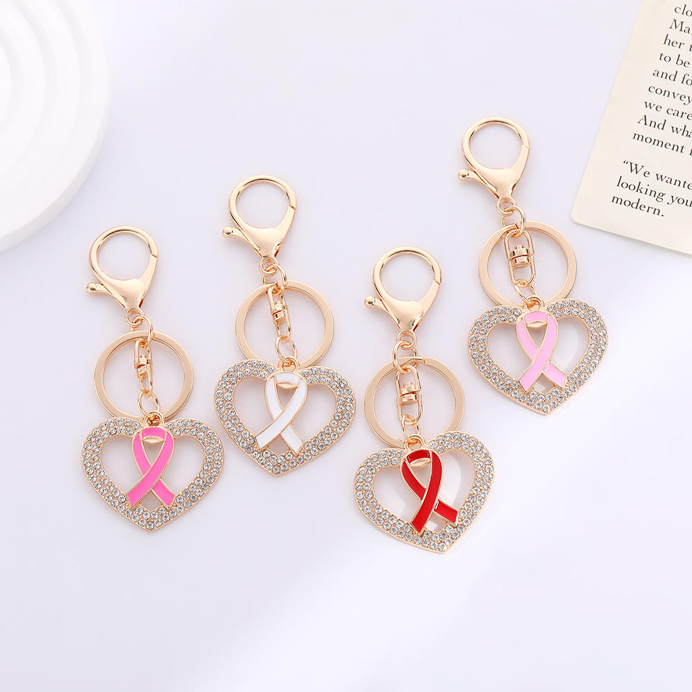 Tela Llavero Cinta Rosa, Tela Clave Fob, Concientización Sobre El Cáncer De Mama, Cáncer Conciencia Llavero, Muñeca Clave Fob - México