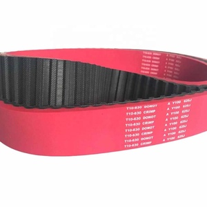 T10-630-40 Đai Định Thời Máy Đóng Gói Cao Su Phủ Cao Su Màu Đỏ - Product Image 2