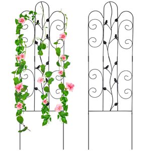 Arche <span class=keywords><strong>de</strong></span> <span class=keywords><strong>jardin</strong></span> en métal à motif festonné, support décoratif autoportant pour plantes grimpantes (roses, vigne, clématites) – Vente en gros - Product Image 1