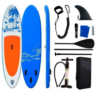 Planche à pagaie gonflable Stable Ride avec technologie Drop Stitch, design large et stable, idéale pour les débutants et les sports nautiques en famille