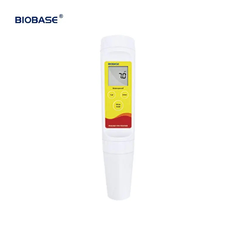 Biobase Tester PH saku 2 poin penguji mini rumah sakit lab kalibrasi tombol tekan PH-10S/F/L harga pabrik