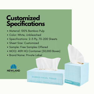 Bán Buôn 2-3 Lớp Mềm Mạnh Mẽ Trên Khuôn Mặt Mô Hộp Hữu Cơ Thân Thiện Với Môi Được Chứng Nhận Trinh Nữ Gỗ Tre Bột Giấy Fsc Chứng Nhận Nhà Sử Dụng - Product Image 4
