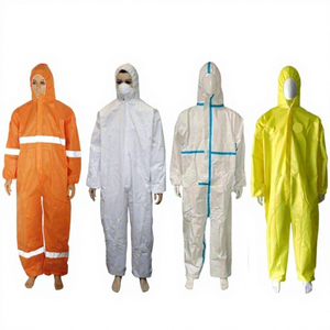 杜邦特卫强一次性白色油漆危险品工作服短信材料锅炉工作安全套装兜帽衣领泰科化学工作衬衫 - Product Image 1