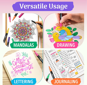 Pennarelli Artistici a Doppia Punta <span class=keywords><strong>all</strong></span>'Ingrosso, da 24 a 148 Colori, Punta Fine per Disegno, Schizzi, Colorazione, Evidenziazione e Illustrazione - Product Image 5