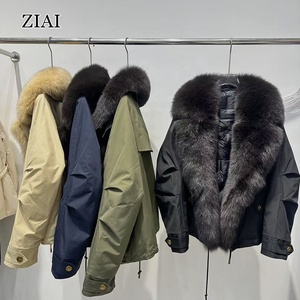 Nuovi Parka Invernali da <span class=keywords><strong>Donna</strong></span> alla Moda, Elegante Cappotto <span class=keywords><strong>con</strong></span> <span class=keywords><strong>Pelliccia</strong></span> di Volpe, Giacca Calda Imbottita - Product Image 2