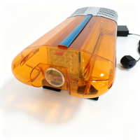 BIAOCHI Superhelle 47 Zoll (1,2 m) LED-Warnleuchte in Amber, Stroboskop-Lichtleiste für Abschleppwagen, Einsatzfahrzeuge, 12V mit Sirene