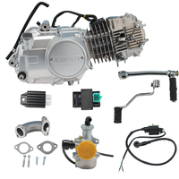 LIFAN 125cc 4 Stroke Horizontal Engine Motor Kit, Air-Cooled Manual Clutch Electric Kick Start Lifan125 Complete Engine Set