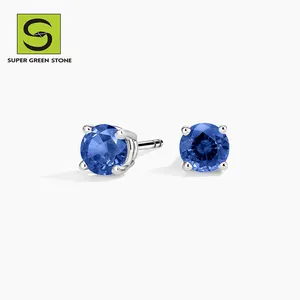 SuperGS SGSE109 selittle Girl Fancy Special Stud perhiasan halus Silver Hoop desain bulat Malabar Gold semua jenis anting-anting