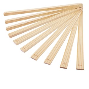 10 Uds guía de rodillos de barro 3/5/7/10/12MM tira de madera Placa de barro que forma suministros artesanía de cerámica arcilla polimérica herramientas de modelado de cerámica - Product Image 1