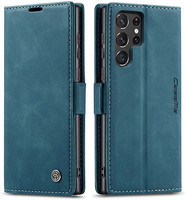 Étui en cuir à rabat magnétique CaseMe de qualité supérieure pour Samsung Galaxy S24 Ultra Case S23 Plus S22 Card Holder Wallet Stand Cover