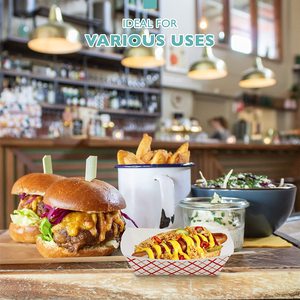 Bát Đĩa Ăn Vặt Chống Dầu Mỡ Tráng Men Theo Yêu Cầu Hộp Giấy Đựng Thức Ăn Bằng Giấy Kraft Cho Thực Phẩm - Product Image 4