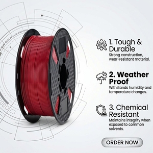<span class=keywords><strong>Filament</strong></span> d'imprimante 3D CC3D 1,75 mm/2,85 mm 1 kg/3 kg/5 kg RoHS <span class=keywords><strong>Filament</strong></span> PETG <span class=keywords><strong>rouge</strong></span> utilisé pour l'impression 3D FDM Fabricant OEM/ODM - Product Image 1