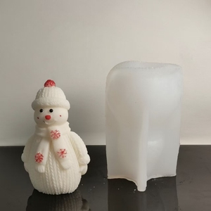 Père Noël et Père Noël Résine Silicone Moules pour La Décoration Intérieure Pilier Gâteau Outils et Plâtre Gypse Moules - Product Image 4
