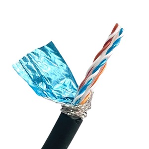 สายเคเบิลเครือข่ายแบบมีฉนวนป้องกัน Cat6 ทองแดงบริสุทธิ์ หุ้มด้วย PVC ใช้สำหรับมัลติมีเดีย มีความยืดหยุ่นสูง - Product Image 4