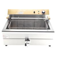 Friteuse électrique commerciale en acier inoxydable 220V, grande capacité 25L, pour frites et poulet