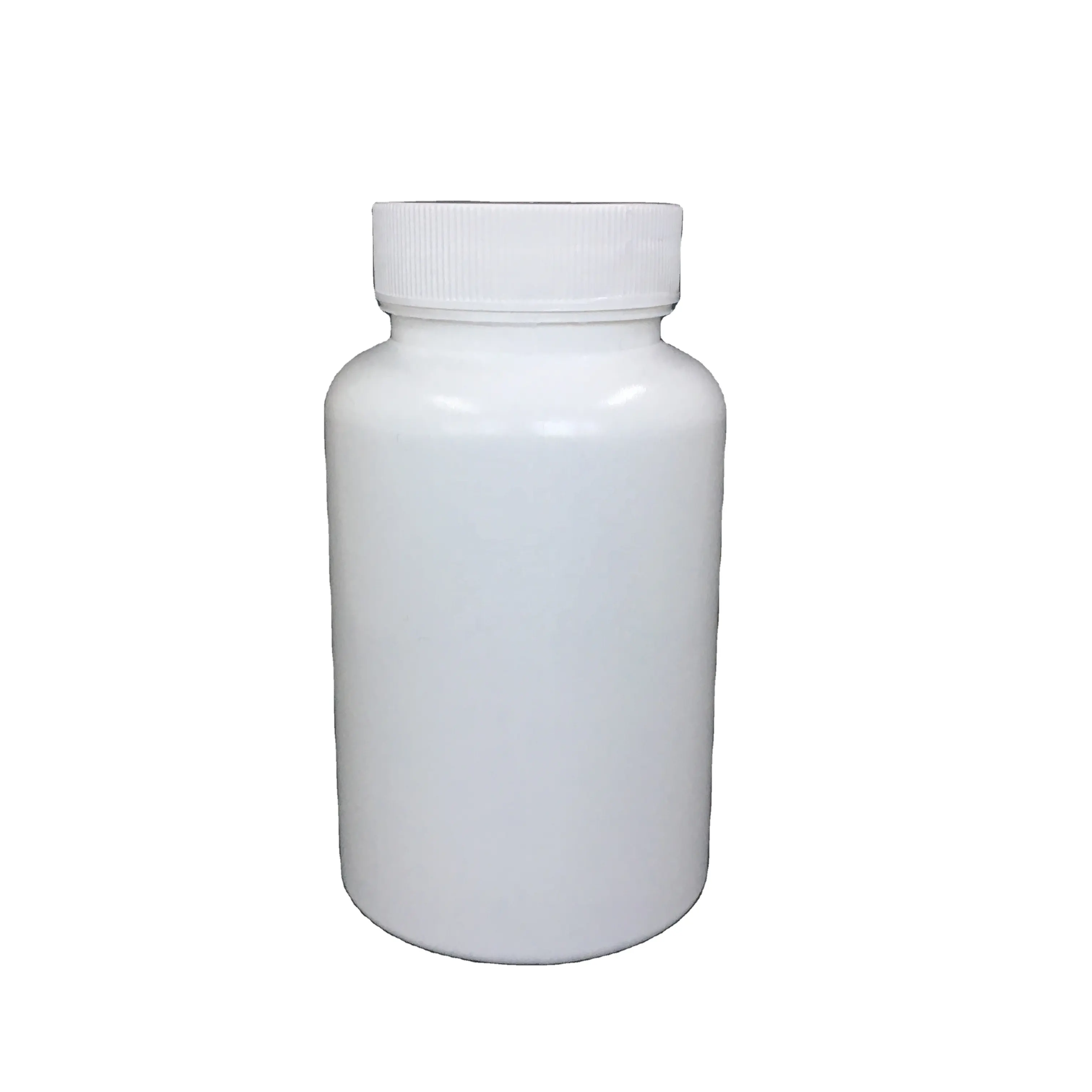 Botol Tablet Plastik Kalsium PE Medis 100Ml, dengan Tutup, Botol Pil Plastik Bulat Putih HDPE Kelas Obat untuk Tablet