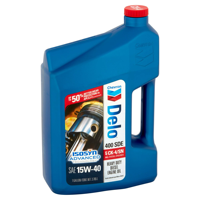 Huile moteur diesel haute performance Chevron Delo 400 SDE SAE 15W-40, lubrifiant automobile fabriqué aux États-Unis avec protection anti-usure, 1 gallon (3,785 L)