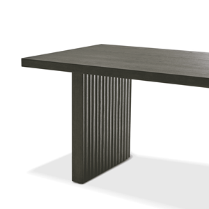 Tablón de roble reciclado de mediados de siglo, muebles de restaurante de madera maciza, mesa Rectangular, comedor, mesa de madera - Product Image 3