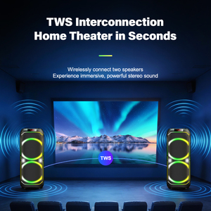 300W Outdoor Portable Wireless BT Speaker with Multi-Color Lights and Multiple Playback Modes Suitable <b>for</b> Outdoor Activities - Product Image 4