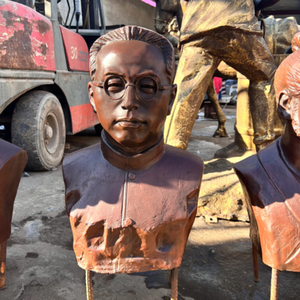 Tùy Chỉnh Truyền Thống Phong Cách Quảng Trường Bronze Bức Tượng Điêu Khắc 1-Năm Trong Nhà/Ngoài Trời Vườn Hình Bust Cho Nhà Thờ/Đền Sử Dụng - Product Image 4