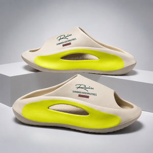 Sandales en mousse style avion, claquettes moulées, logo personnalisé gravé, imprimé en relief, unisexe, vente en gros, faible MOQ, Chanclas - Product Image 1