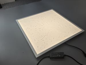 IP65 LED-Hintergrund beleuchtung (<span class=keywords><strong>PL</strong></span>-60X60-B-IP65) Wasserdichte LED-Flachbildschirm-Decken leuchte 40w 4000lm - Product Image 2