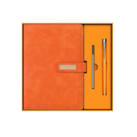 Stylo et carnet promotionnels PQ Snap Button - Lot de 3 - Vente en gros Chine - Carnet scolaire imperméable en cuir et tissu écologique