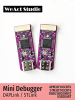 Depurador Weact STLink DAP Link ARM, Programación de Microcontroladores TIPO-C, STM32F103CBT6