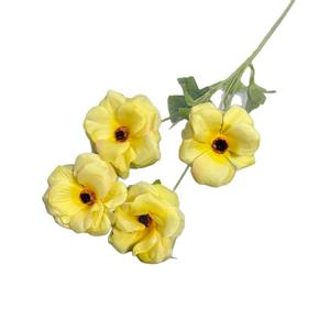 ดอกโบตั๋นผีเสื้อประดิษฐ์ 4 หัว ดอกไม้ปลอมทำจากผ้าไหม สำหรับถ่ายภาพงานแต่งงาน ตกแต่งบ้านและสำนักงาน - Product Image 6