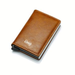 Custom Slim <b>Wallet</b> <b>for</b> <b>Men</b> with Money Clip, RFID Blocking Leather Minimalist Card Holder - Product Image 1