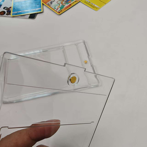 Thiết Kế Mới Uv-Bằng Chứng Cao Cấp Siêu Rõ Ràng Acrylic One-Touch <span class=keywords><strong>Magnetic</strong></span> Trường Hợp Thể Thao Xếp Hạng Giao Dịch Chủ Sở Hữu Thẻ Trường Hợp Cho Pas Thẻ - Product Image 6