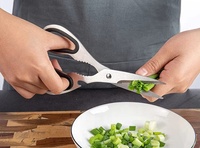 Prix usine Chef cuisine couteau aiguiseur stocké couteau ciseaux 6 pièces en acier inoxydable couteau ensemble avec porte-bloc en bois