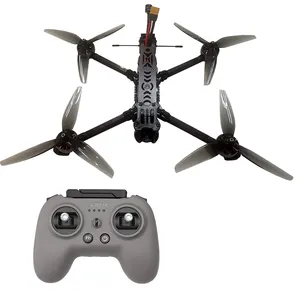 7 นิ้ว FPV Drone Kit คาร์บอนไฟเบอร์กรอบ Drone F4 V3 การควบคุมการบิน 50A ESC 1500KV มอเตอร์ 1300mW 5.8G 40CH VTX ELRS 3300mah แบตเตอรี่