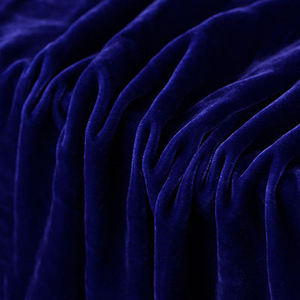 Tessuto in <span class=keywords><strong>Seta</strong></span> 100% Mulberry Blu, Rosso e Bianco, Traspirante, Morbido e Liscio, Velluto Rosso alla Moda con Colori Multipli - Product Image 1