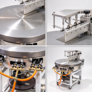 Plaque de cuisson rotative professionnelle à <span class=keywords><strong>gaz</strong></span> pour crêpes et pancakes fins, idéale pour la restauration - Product Image 4