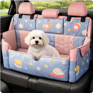 Housse de siège de voiture pour animaux de compagnie Oxford imperméable, durable, amovible, résistante aux rayures, hamac pour siège arrière, protection pour petits, moyens et grands animaux - Product Image 4