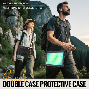 Drehbare Silikon-Schutzhülle mit Ständer und Schultergurt für Samsung <span class=keywords><strong>Tab</strong></span> 10.1 Active <span class=keywords><strong>Pro</strong></span> T540 <span class=keywords><strong>Active4</strong></span> T630 Active5 X350 X356 - Product Image 4