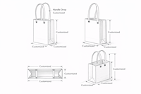 Sacs de courses en papier kraft recyclables en gros, taille personnalisée, poignées robustes, impression de qualité supérieure pour l'emballage de détail