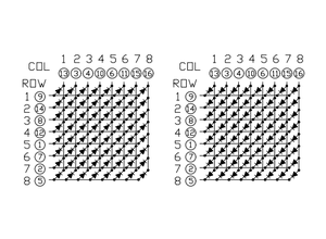 32mm 8x8 pantalla de matriz Led Pantalla de dígitos azules matriz de puntos 8*8 módulo - Product Image 6