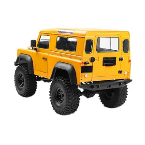 Mobil RC 1/10, mainan Radio kontrol mobil Rc Rock Crawler Radio Defender 2.4G 4WD untuk dewasa MN999