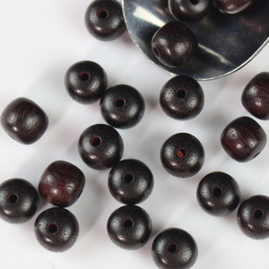 ลูกปัดไม้จันทน์เลือดแซมเบียทรงกลมขนาด 7x8 มม. สำหรับทำสร้อยข้อมือ - Product Image 3