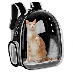 Mochila Transportadora para Mascotas - Diseño de Burbuja Transparente, Transpirable para Animales Pequeños (Cachorro/Gatito/Ave), Ideal para Viajes - Product Image 5